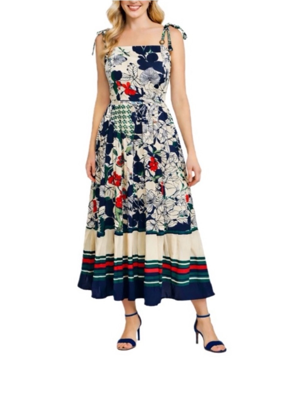 Dalia Macphee Midi Dress M